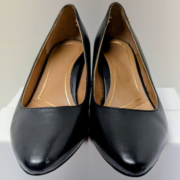 Vionic Madison Mia Leather Block Heel Pumps in Black - Picture 10 of 16